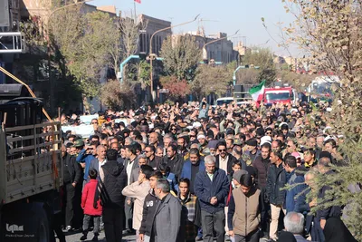 تشییع شهدای گمنام در یزد‎