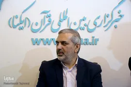 رحیم قربانی، پیشکسوت قرآنی در غرفه ایکنا در روز پنجم نمایشگاه قرآن کریم