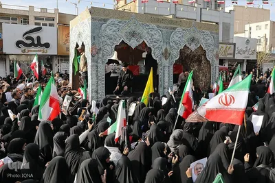 تشییع شهیدان علی و مرتضی لاریجانی در قم