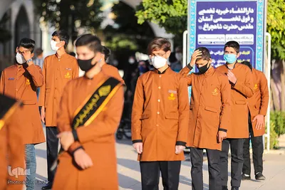 آیین تعویض پرچم حرم مطهر حضرت شاهچراغ(ع) شیراز