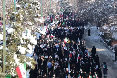 راهپیمایی ۲۲ بهمن در همدان