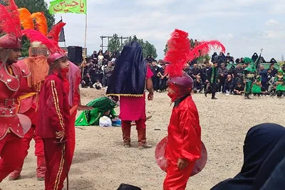 شبیه خوانی روستاب اقبلاغ اقاجان خان