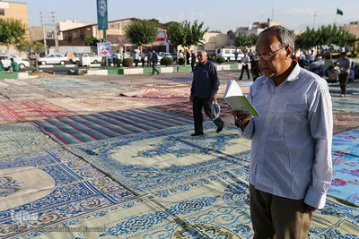 نماز عید سعید فطر در جوار سیدالکریم (ع)