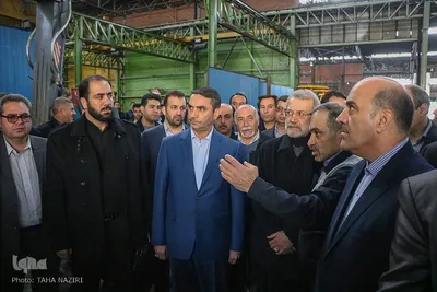 بازدید رئیس مجلس شورای اسلامی از شرکت هپکو