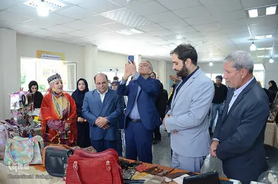 بازدید معاون وزیر تعاون، کار و رفاه اجتماعی از نمایشگاه طرح ملی توسعه مشاغل خانگی‎‎‎‎
