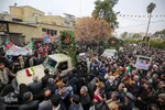 مراسم تشییع پیکرهای مطهر ۱۰ شهید گمنام دفاع مقدس در شیراز
