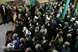 مراسم تشییع پیکر مرحوم حجت الاسلام والمسلمین علی اکبر محتشمی پور در جماران
