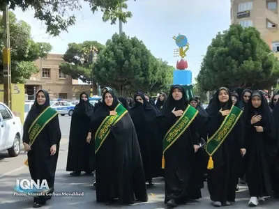 مردم اهر در سوگ شهادت امام رضا(ع) اشک ماتم ریخت