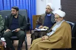 جلسه قرارگاه راهبری مساجد استان که با حضور حجت‌الاسلام‌ والمسلمین حاج‌علی‌اکبری
