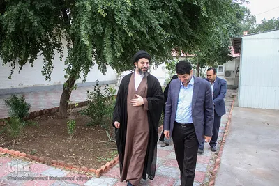 حضور حجت‌الاسلام طباطبایی،‌رئیس حوزه هنری خوزستان در تحریریه ایکنا خوزستان 