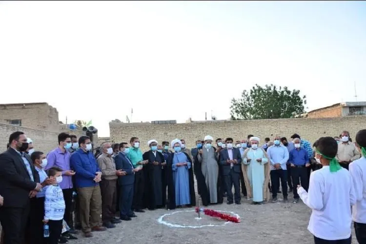 كلنگ‌زنی احداث اردوگاه قرآنی امیرالمؤمنین(ع) در صحرارود فسا