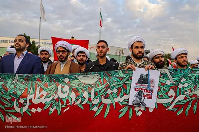 تجمع دانشجویان، طلاب و دانش آموزان در حمایت از مقاومت فلسطین‎