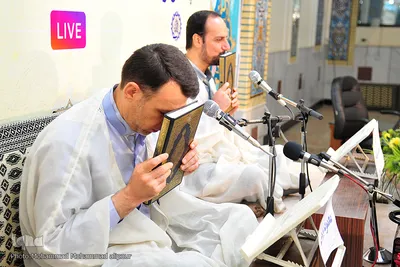 ترتیل‌خوانی آنلاین قرآن در حسینیه امام رضا(ع)