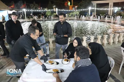 خادمی افتخاری اعضای خانه مطبوعات ملایر در موکب عقیله بنی هاشم