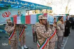 استقبال از چهار شهید گمنام دوران دفاع مقدس در یزد