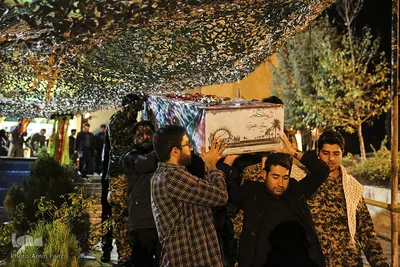 مراسم وداع با شهید گمنام در شیراز