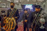 آیین تعویض پرچم گنبد آستان حضرت شاهچراغ (ع)‎‎