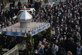آیین خاکسپاری پیکر مطهر شهید گمنام دوران دفاع مقدس در وزارت تعاون، کار و رفاه اجتماعی