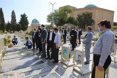تجدید میثاق جهادگران جهاد دانشگاهی در اصفهان با شهدا