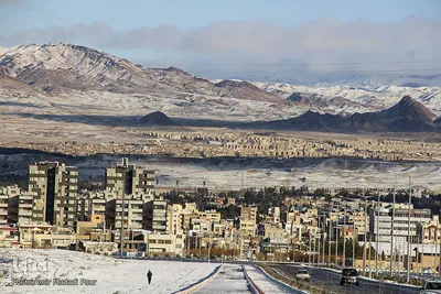 نخستین برف زمستانی در خراسان‌جنوبی