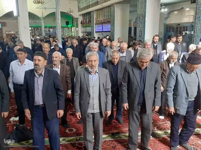 برپایی میز خدمت در مصلی نماز جمعه شهرستان اهر