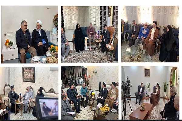 حضور نمایندگان رهبر معظم انقلاب در منازل تعدادی از جانبازان سرافراز