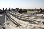 آيين سنتي سياه پوشان و برپايي خيمه عزاداري در آستانه ماه محرم - سمنان
