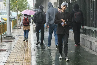 بارش اولین باران پاییزی در تهران
