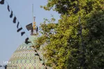 تعویض پرچم حرم مطهر شاهچراغ (ع) به مناسبت شهادت امام جعفر صادق (ع)