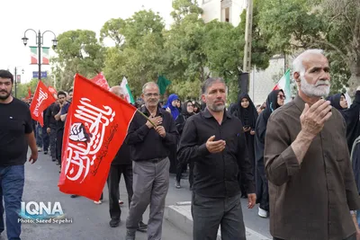 مراسم جاماندگان اربعین حسینی در ملایر