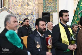 اهتزاز پرچم گنبد منور حضرت عبدالعظیم (ع)