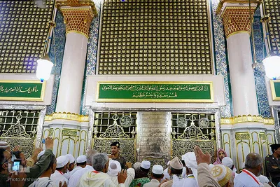 بارگاه قدسی پیامبر اکرم(ص) در مدینه منوره