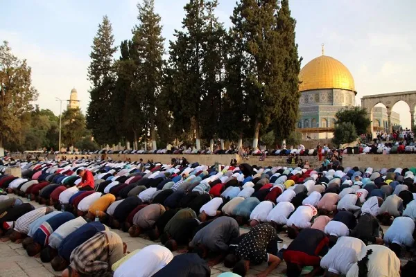 مشاركت 45 هزار نفر در نماز جمعه مسجدالاقصی