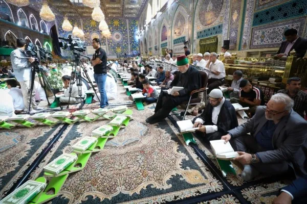 كربلاء تشهد انطلاق احدى أكبر الختمات القرآنية الرمضانية + صور