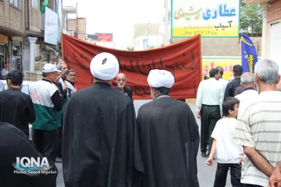 دسته عزاداری روز شهادت امام رضا(ع) در ملایر