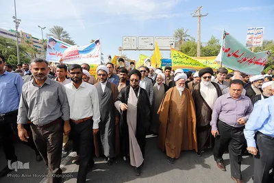 راهپیمایی ۱۳ آبان در بندرعباس