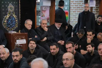 حضور رئیس جمهور در آیین‌های عاشورایی تبریز