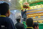 گلباران حرم شاهچراغ در شب ولادت امام رضا( ع‎‎)