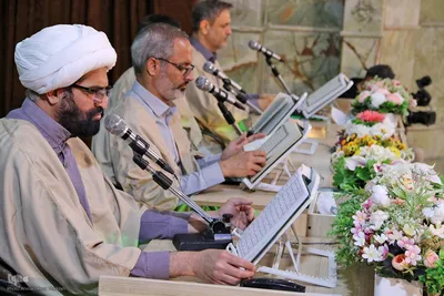 مراسم جزء خوانی قرآن کریم در حرم شاهچراغ(ع)