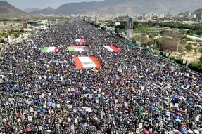 تداوم تظاهرات خشم یمنی‌ها در محکومیت توهین ترامپ + فیلم