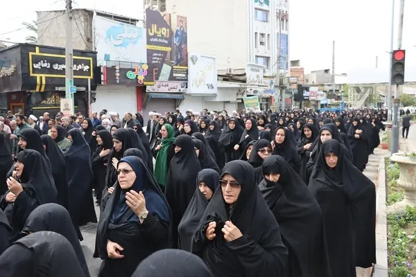 آیین تشییع پیکر حجت الاسلام والمسلمین حاج شیخ محمدعلی محمدی لائینی در نکا