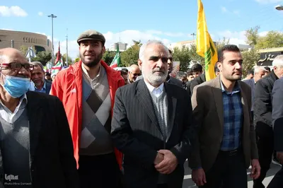 حضور اراکی‌ها در راهپیمایی 13 آبان