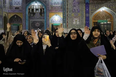 حرم امام رضا(ع) در شب میلاد حضرت معصومه(س)