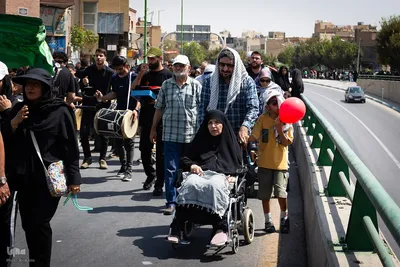 مراسم آیینی جاماندگان اربعین حسینی در اصفهان