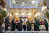 فیلم | گل‌آرایی حرم حسینی در روز ولادت امام حسن(ع)
