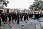 مراسم زیارت عاشورا بسیجیان همدان‎