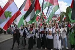 Proteste dei sostenitori della Palestina contro le esportazioni di armi tedesche al regime sionista