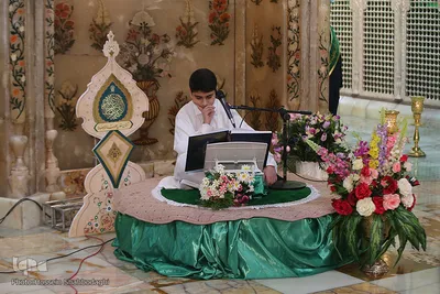 جزءخوانی قاریان نونهالان در حرم مطهر کریمه اهل‌بیت(س)