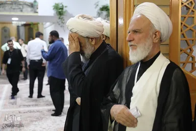 مجلس ترحیم آیت الله فیاض و گرامیداشت شهدای جنگ ۱۲ روزه در حرم بانوی کرامت