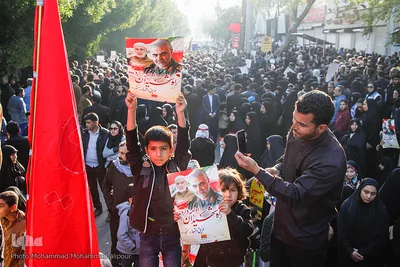 تشییع پیکر مطهر سپهبد شهید قاسم سلیمانی، سردار ایران در اهواز